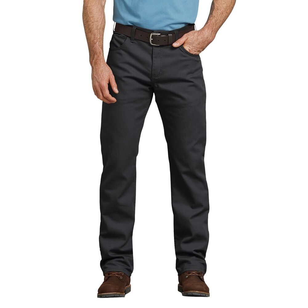 Dickies Men FLEX Fit 5 pocket Duck Pants Black Jean ToughMax New with Tag 30x32